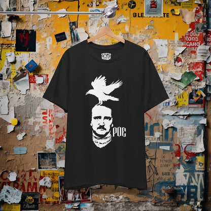 T-Shirt - Edgar Allan Poe Gothic Horror Author T-shirt | Bella + Canvas Unisex T-shirt from Crypto Zoo Tees