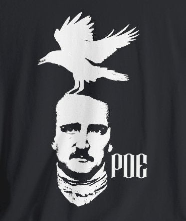 T-Shirt - Edgar Allan Poe Gothic Horror Author T-shirt | Bella + Canvas Unisex T-shirt from Crypto Zoo Tees