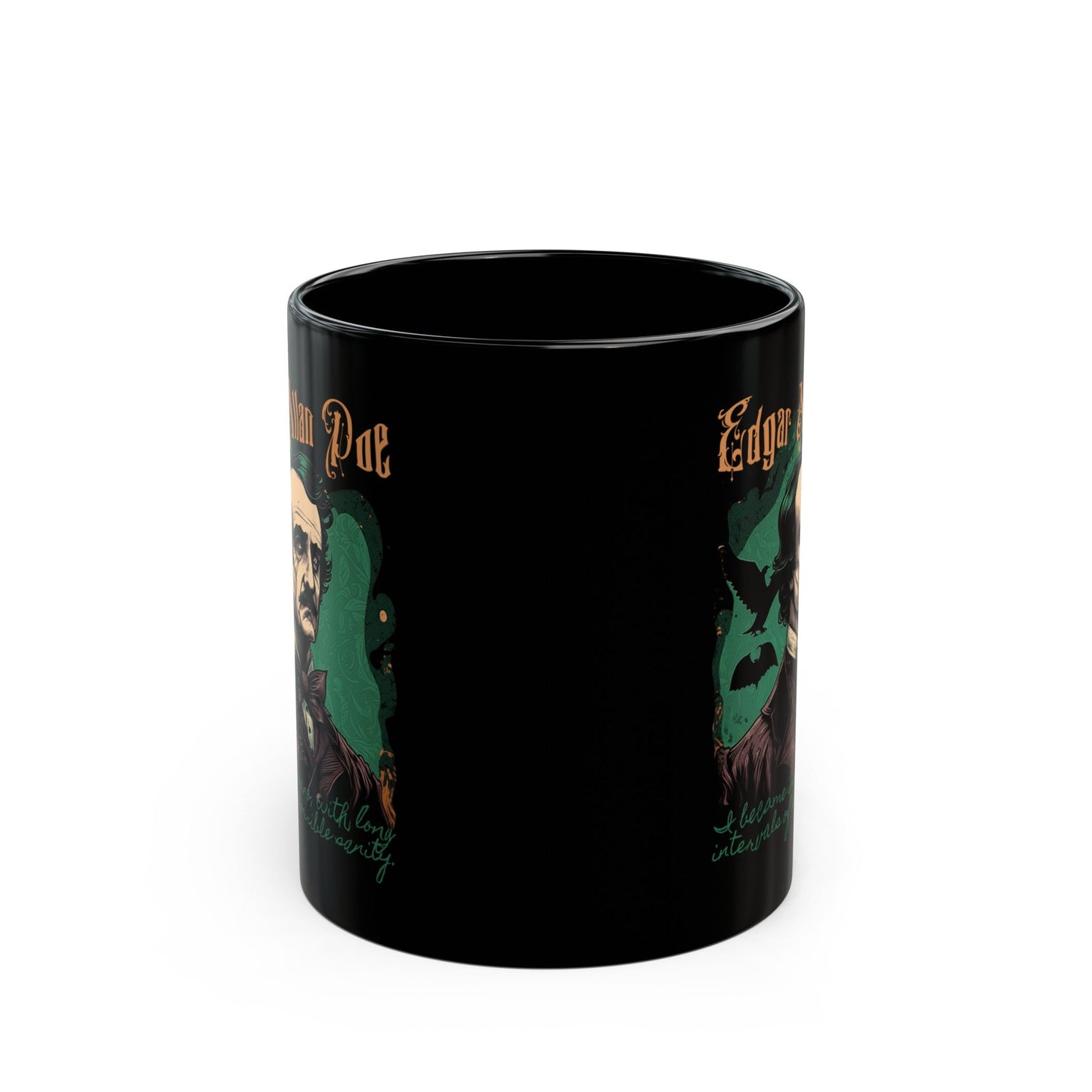 Mug - Edgar Allan Poe Insanity Quote | 11oz Coffee Mug | Cup from Crypto Zoo Tees