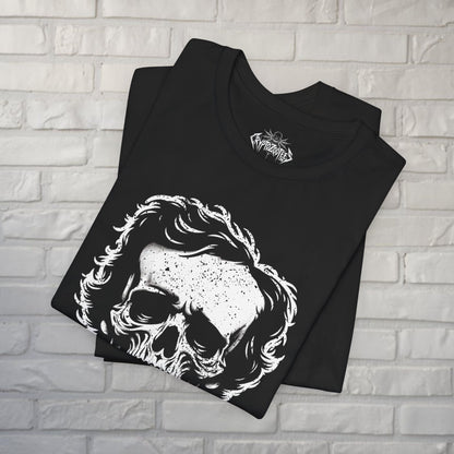 T-Shirt - Edgar Allan Poe Skull Shirt - Soft Cotton T-Shirt - Classic Horror Author Tee from Crypto Zoo Tees