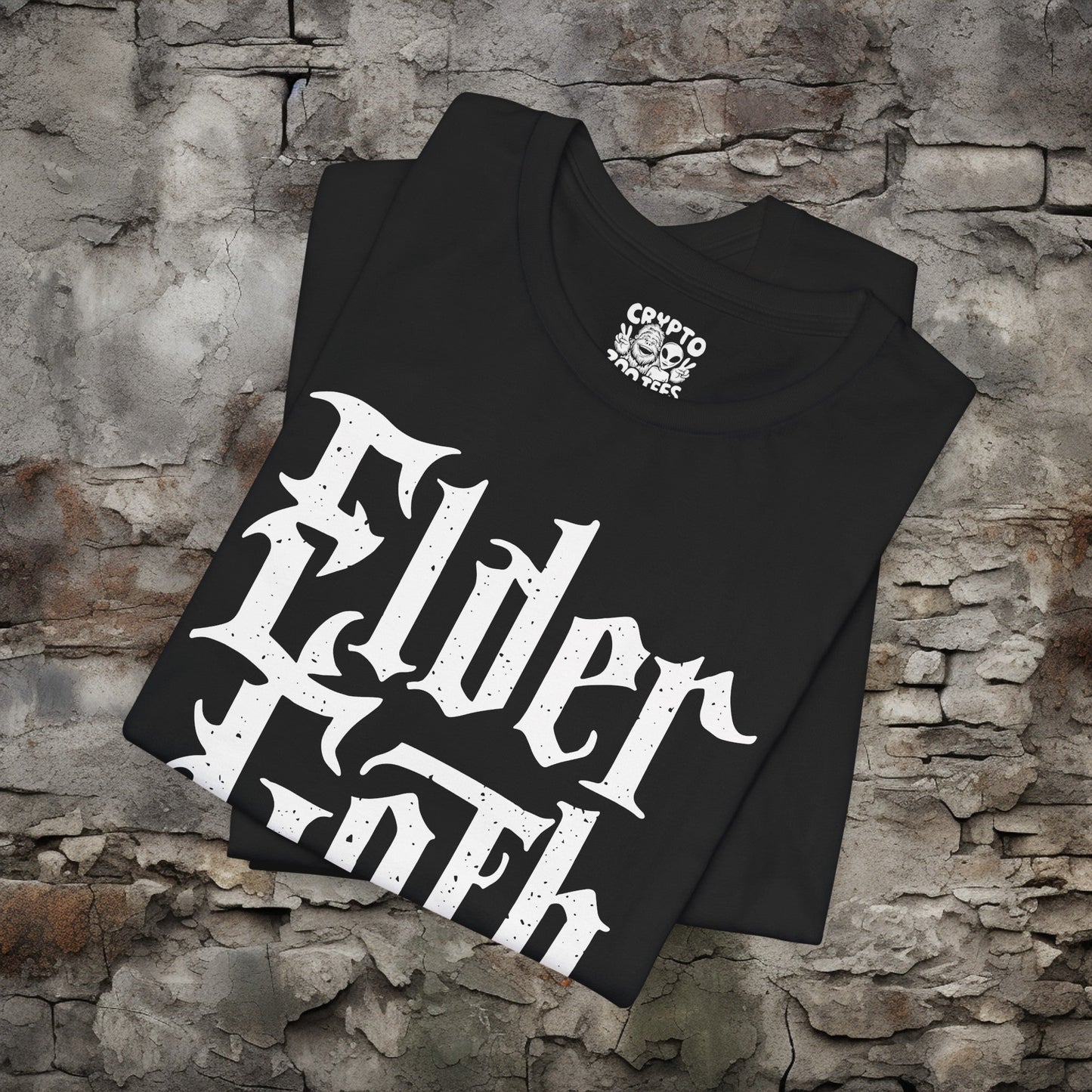 T-Shirt - Elder Goth | People | Tattoo Culture | Bella + Canvas Unisex T-shirt from Crypto Zoo Tees