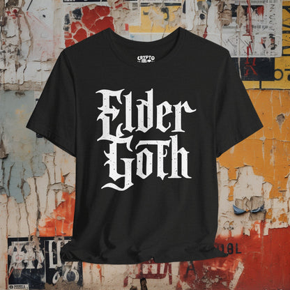 T-Shirt - Elder Goth | People | Tattoo Culture | Bella + Canvas Unisex T-shirt from Crypto Zoo Tees