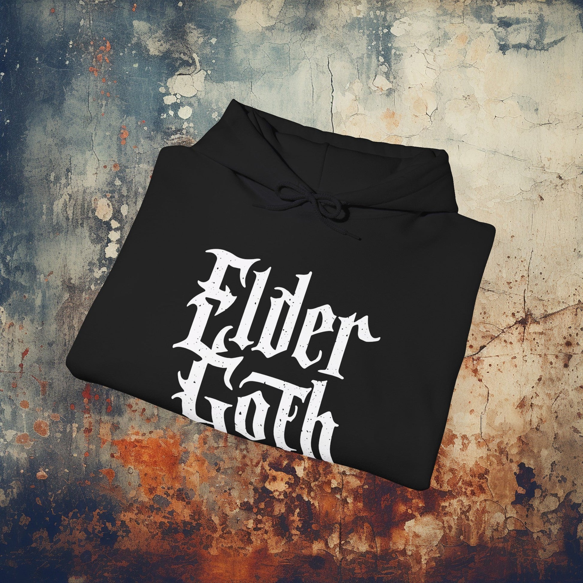 Hoodie - Elder Goth | People | Tattoo Culture | Hoodie | Hooded Sweatshirt from Crypto Zoo Tees