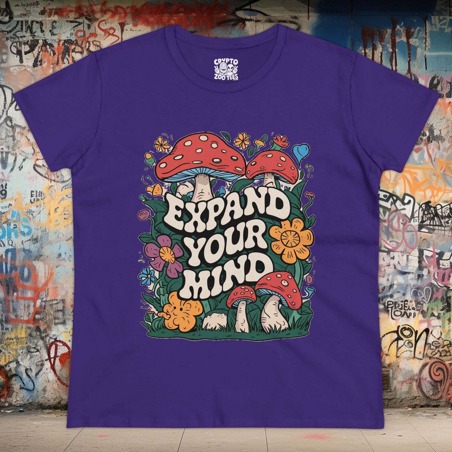 T-Shirt - expand your mind ladies tee from Crypto Zoo Tees