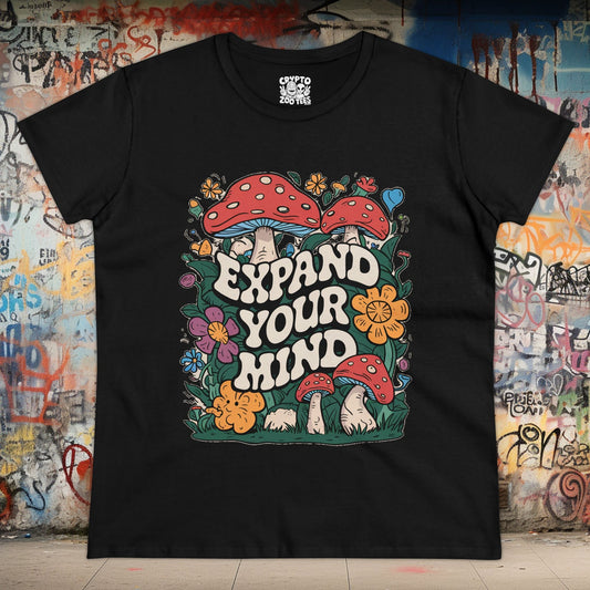 T-Shirt - expand your mind ladies tee from Crypto Zoo Tees