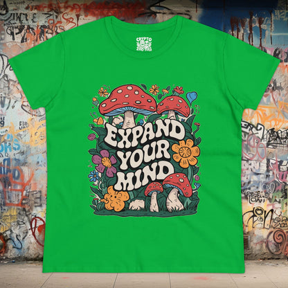 T-Shirt - expand your mind ladies tee from Crypto Zoo Tees