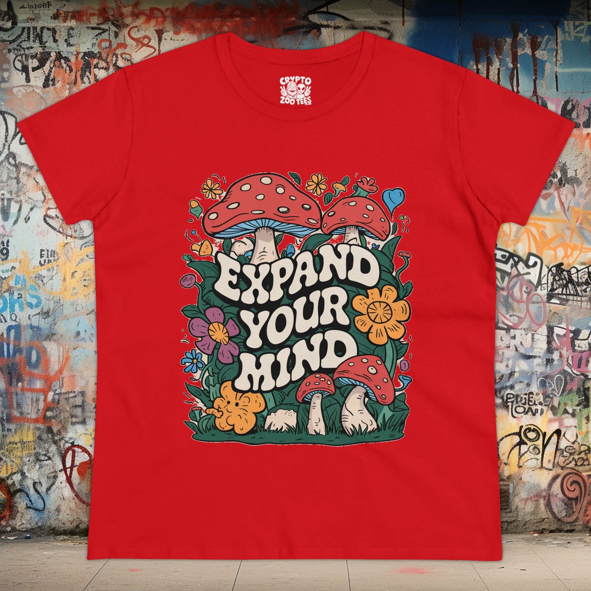 T-Shirt - expand your mind ladies tee from Crypto Zoo Tees