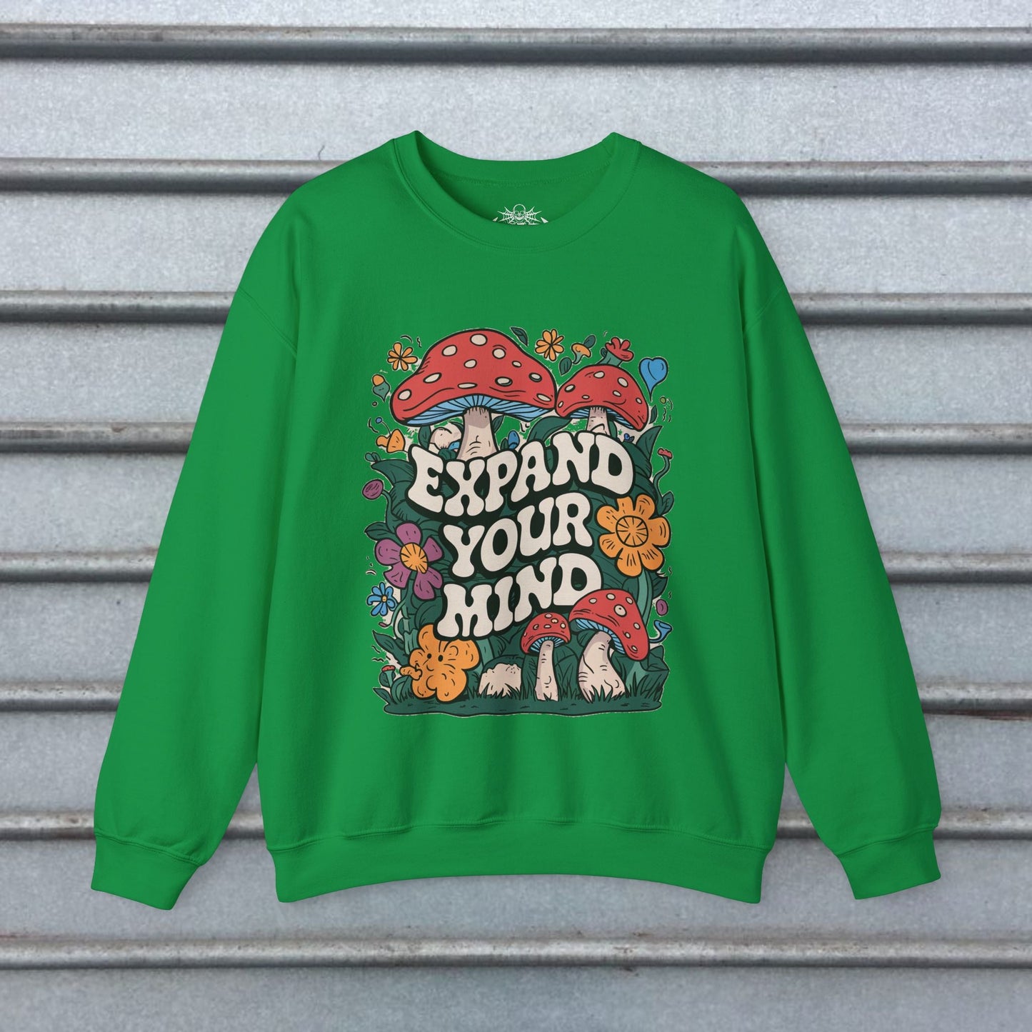 Sweatshirt - expand your mind mushroom sweatshirt from Crypto Zoo Tees