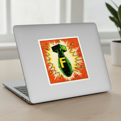 Paper products - F Bomb Comic Sticker | Comics, Funny | Punk Sticker from Crypto Zoo Tees
