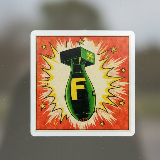 Paper products - F Bomb Comic Sticker | Comics, Funny | Punk Sticker from Crypto Zoo Tees