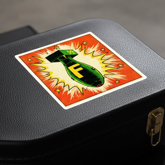 Paper products - F Bomb Comic Sticker | Comics, Funny | Punk Sticker from Crypto Zoo Tees