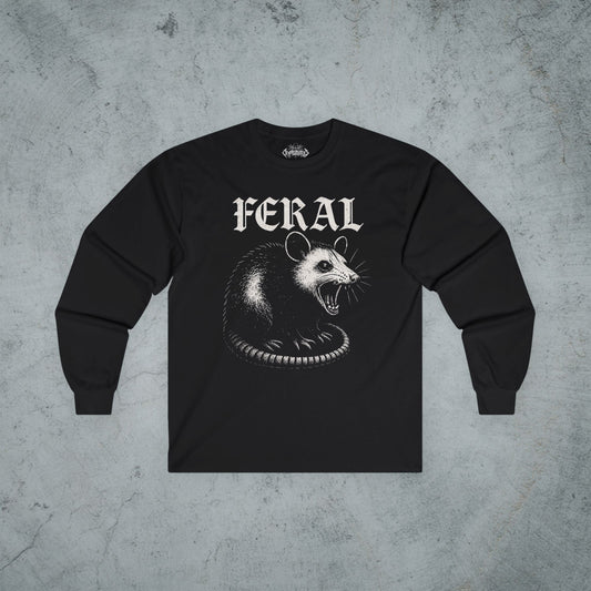  - FERAL Opossum Shirt | Animals, Funny | Kids Tee from Crypto Zoo Tees