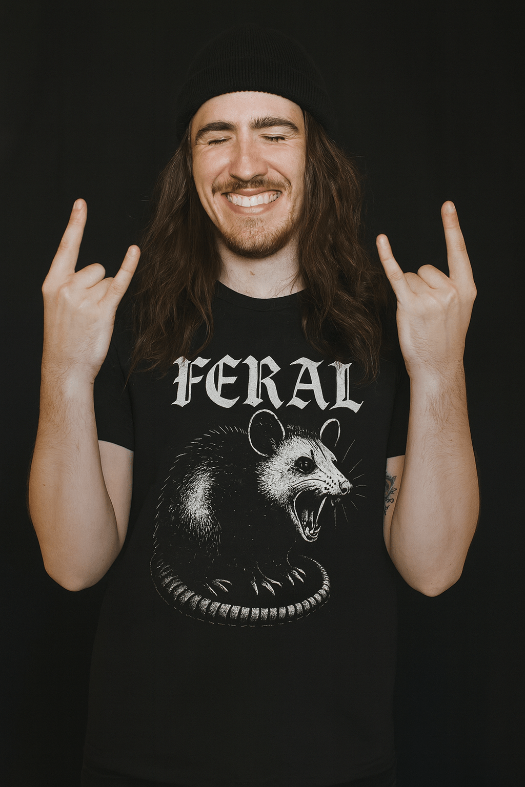  - FERAL Opossum Shirt | Animals, Funny | Kids Tee from Crypto Zoo Tees