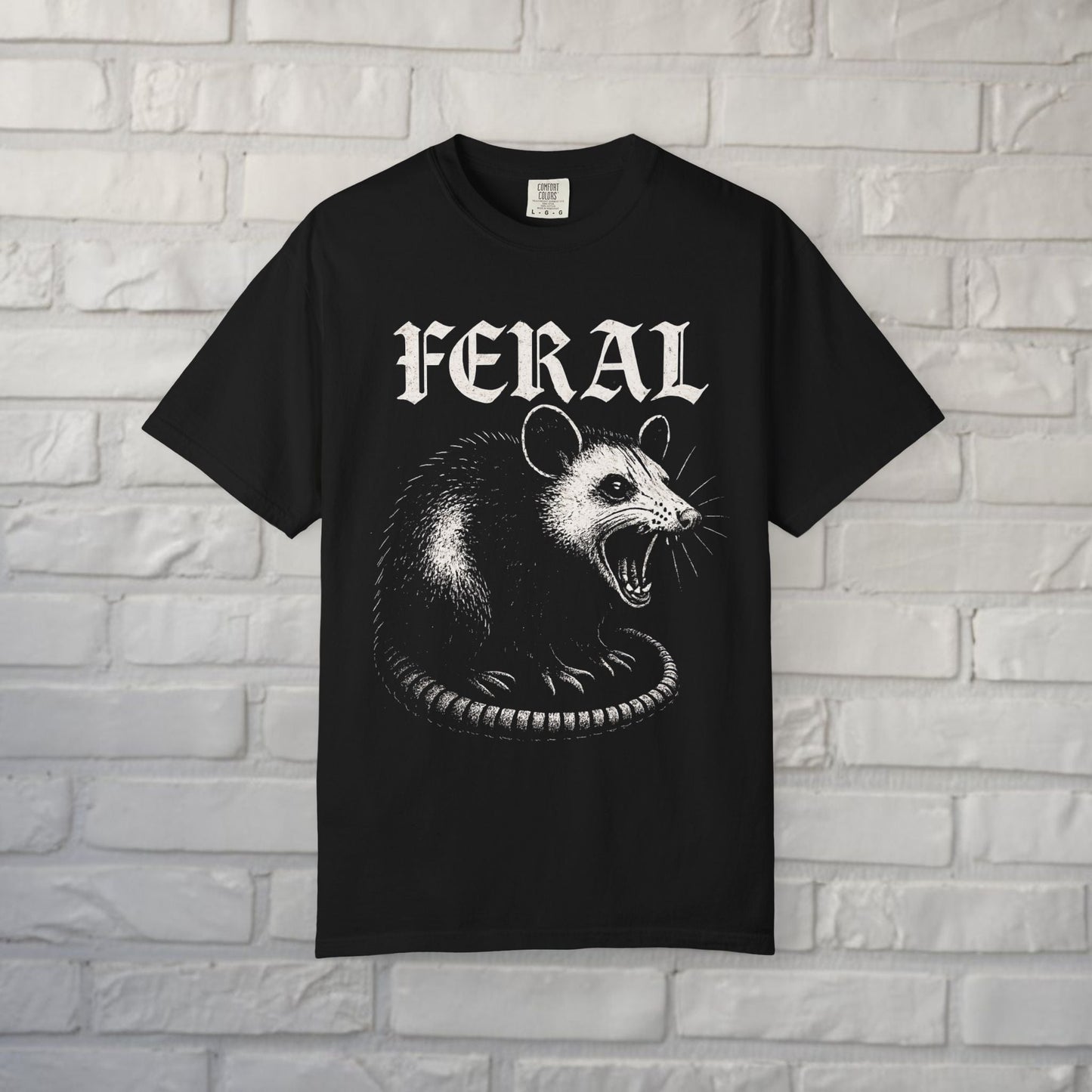  - FERAL Opossum Shirt | Animals, Funny | Kids Tee from Crypto Zoo Tees