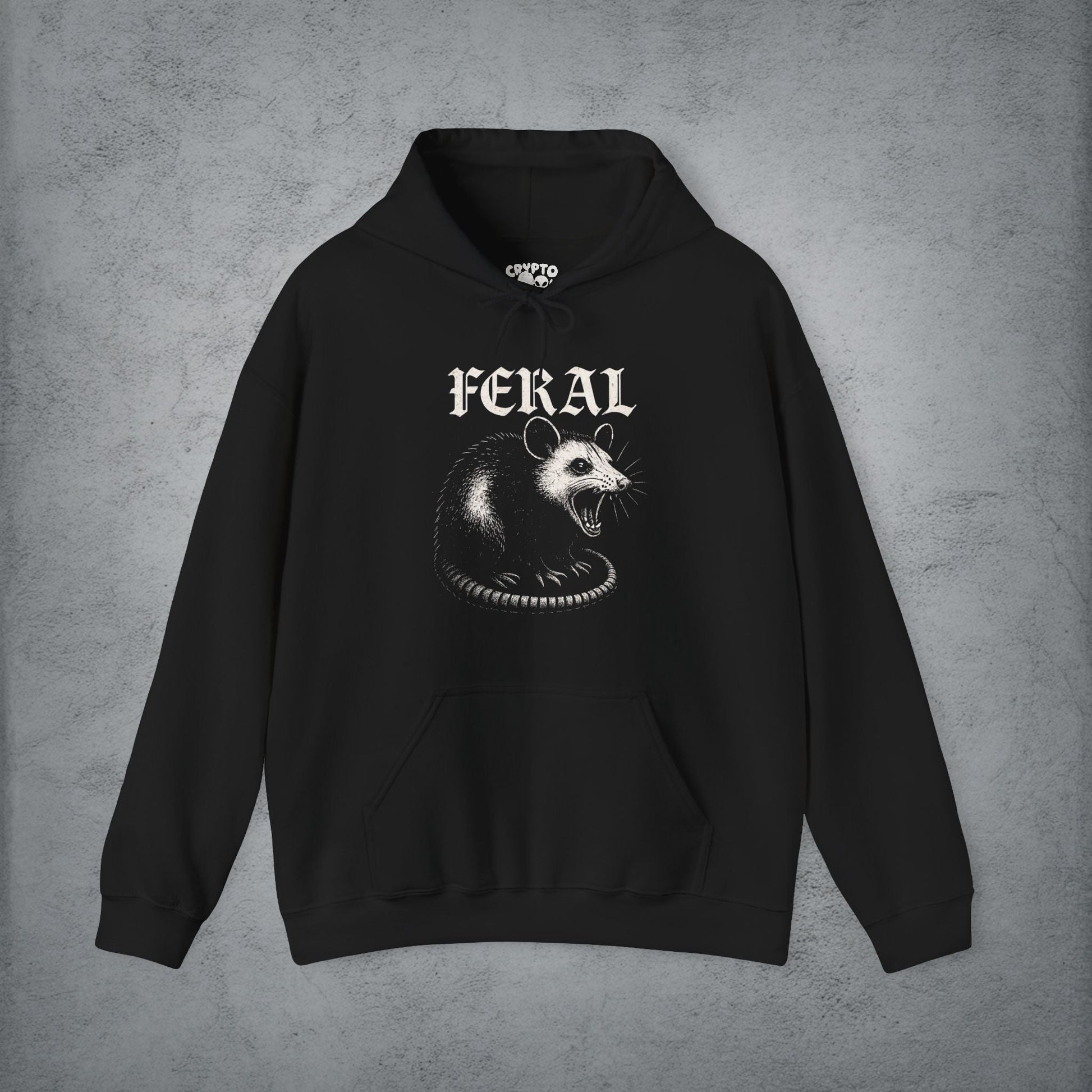  - FERAL Opossum Shirt | Animals, Funny | Kids Tee from Crypto Zoo Tees