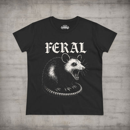  - FERAL Opossum Shirt | Animals, Funny | Kids Tee from Crypto Zoo Tees