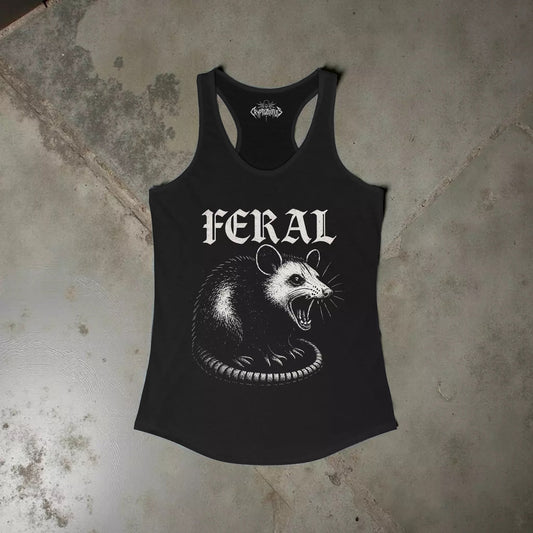 - FERAL Opossum Shirt | Animals, Funny | Kids Tee from Crypto Zoo Tees