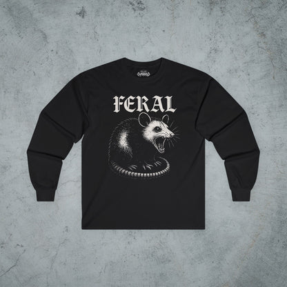  - FERAL Opossum Shirt | Animals, Funny | Unisex Shirt from Crypto Zoo Tees