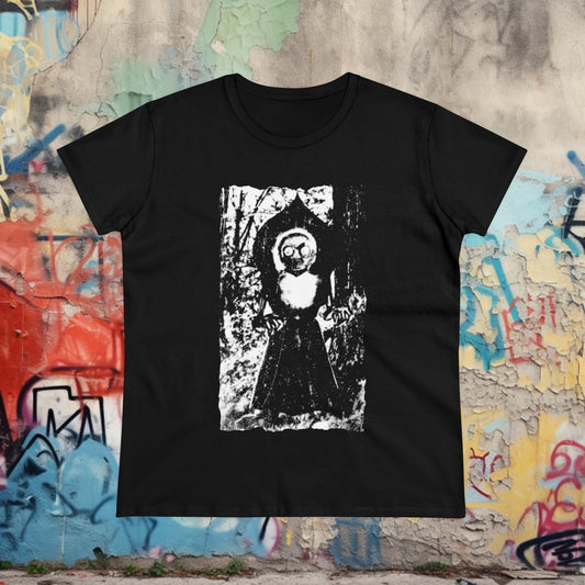 T-Shirt - Flatwoods Monster Ladies Tee | Women's T-Shirt | Cotton Tee from Crypto Zoo Tees