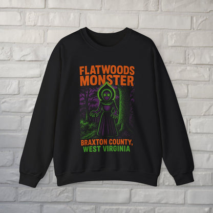 T-Shirt - Flatwoods Monster West Virginia | Cryptids, Alien & UFO | | Unisex T-shirt | Long Sleeve Tee | Ladies Shirt | Crewneck Sweatshirt | Hoodie from Crypto Zoo Tees