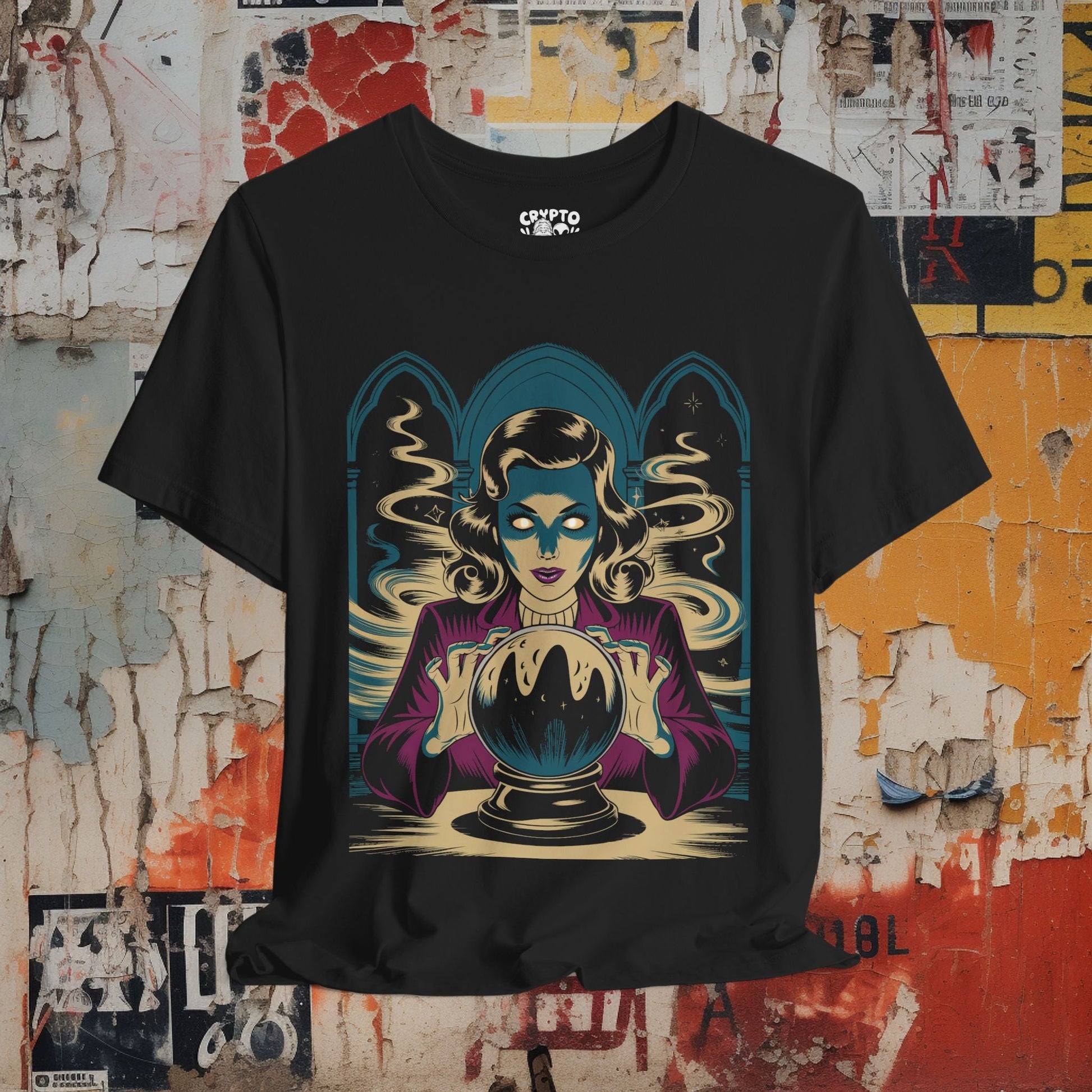 T-Shirt - Fortune Teller | Unisex T-shirt | Occult, Witchcraft, Comics | Goth from Crypto Zoo Tees