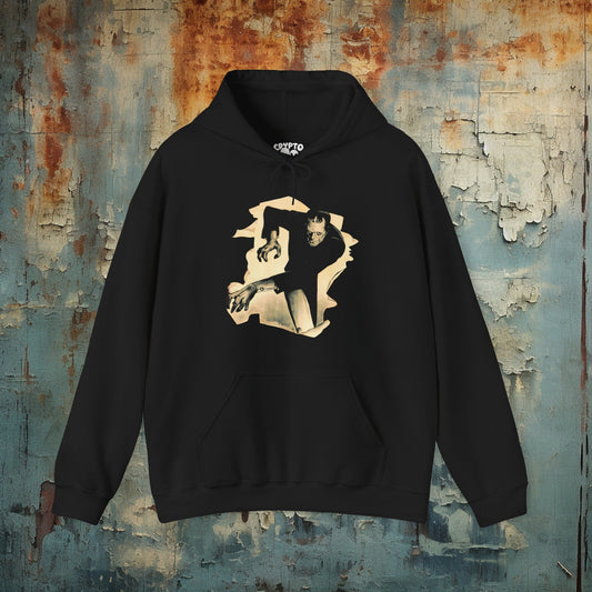 Hoodie - Frankenstein Breaking Through | Hoodie | Hooded Sweatshirt from Crypto Zoo Tees