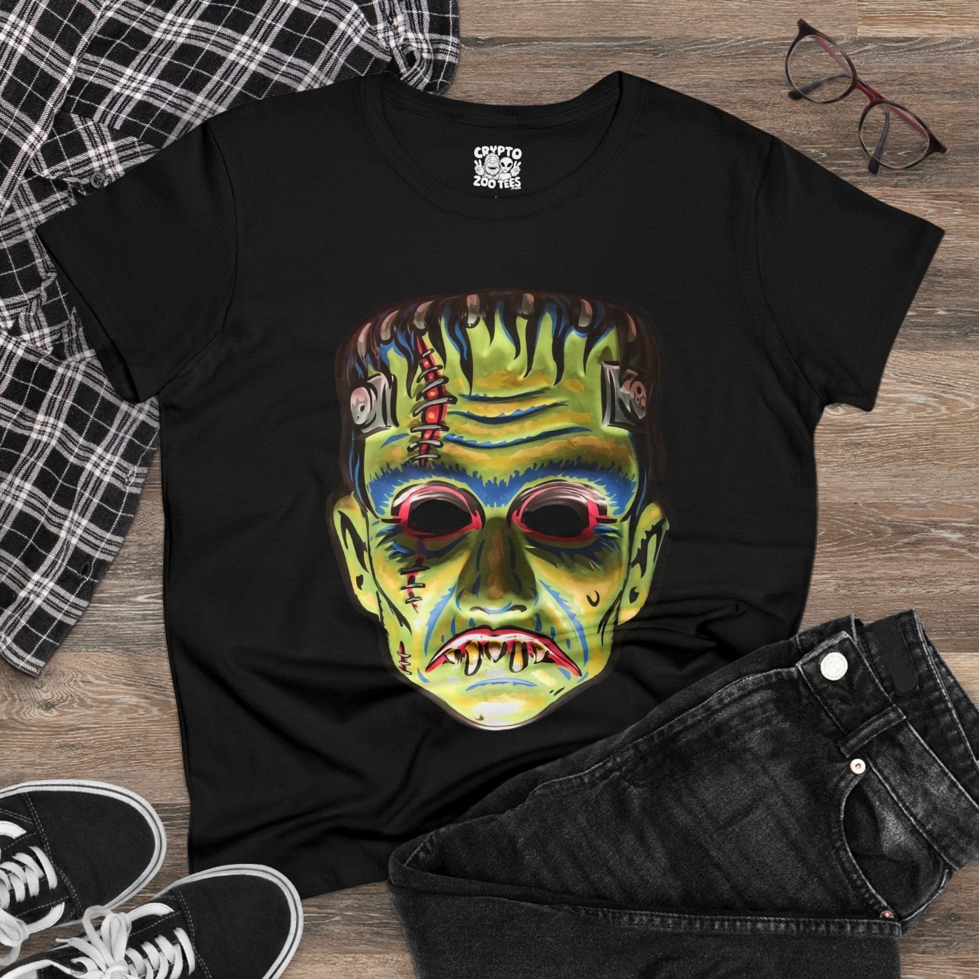 T-Shirt - frankenstein mask ladies - swift - of from Crypto Zoo Tees