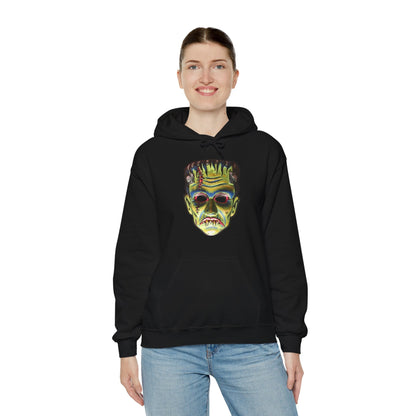 Hoodie - Frankenstein Mask Single Sided Hoodie from Crypto Zoo Tees