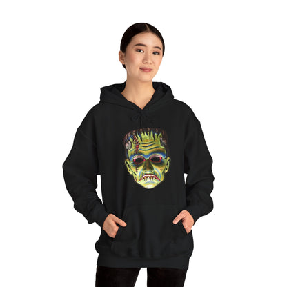 Hoodie - Frankenstein Mask Single Sided Hoodie from Crypto Zoo Tees