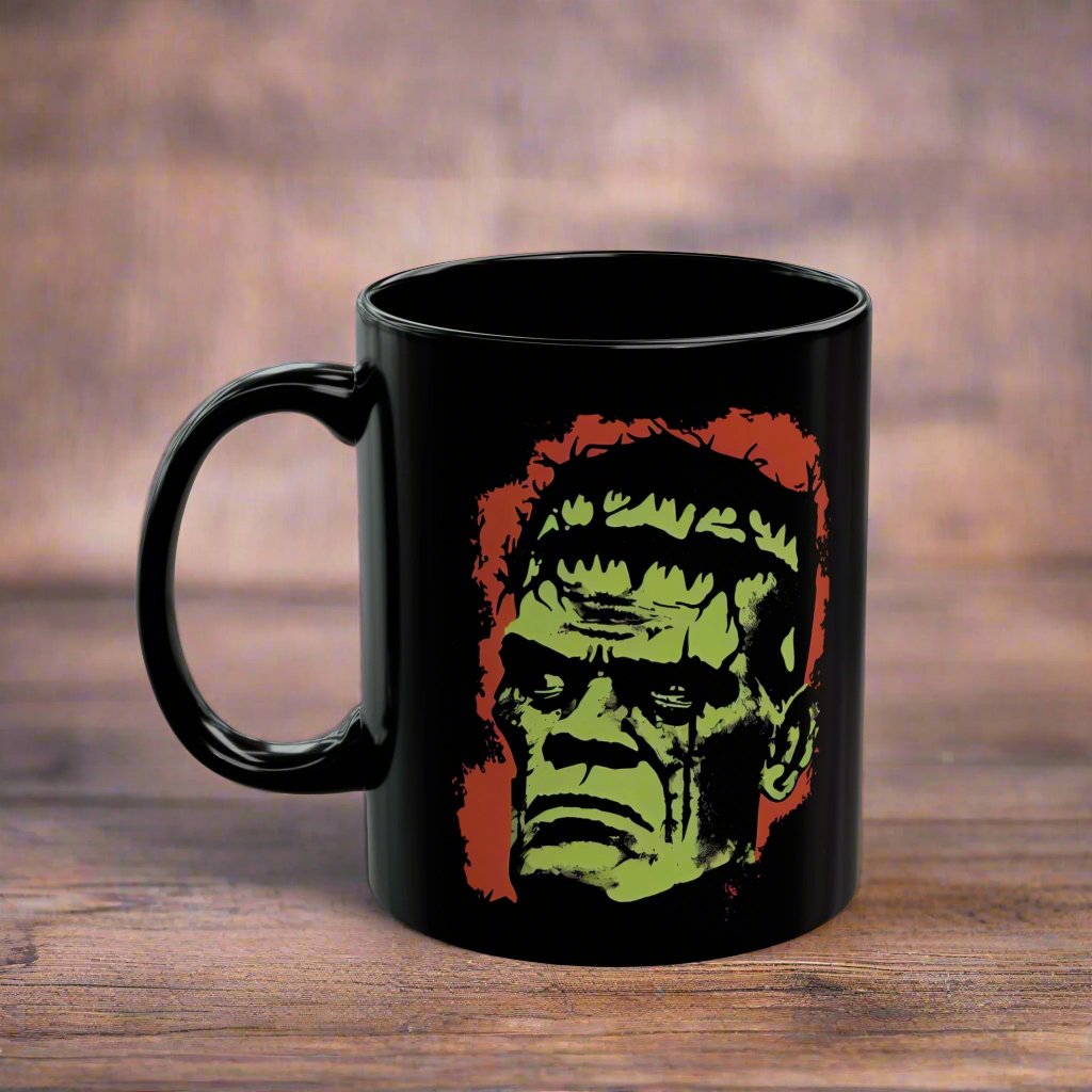 Mug - Frankenstein Monster Illustration | 11oz Coffee Mug | Cup from Crypto Zoo Tees