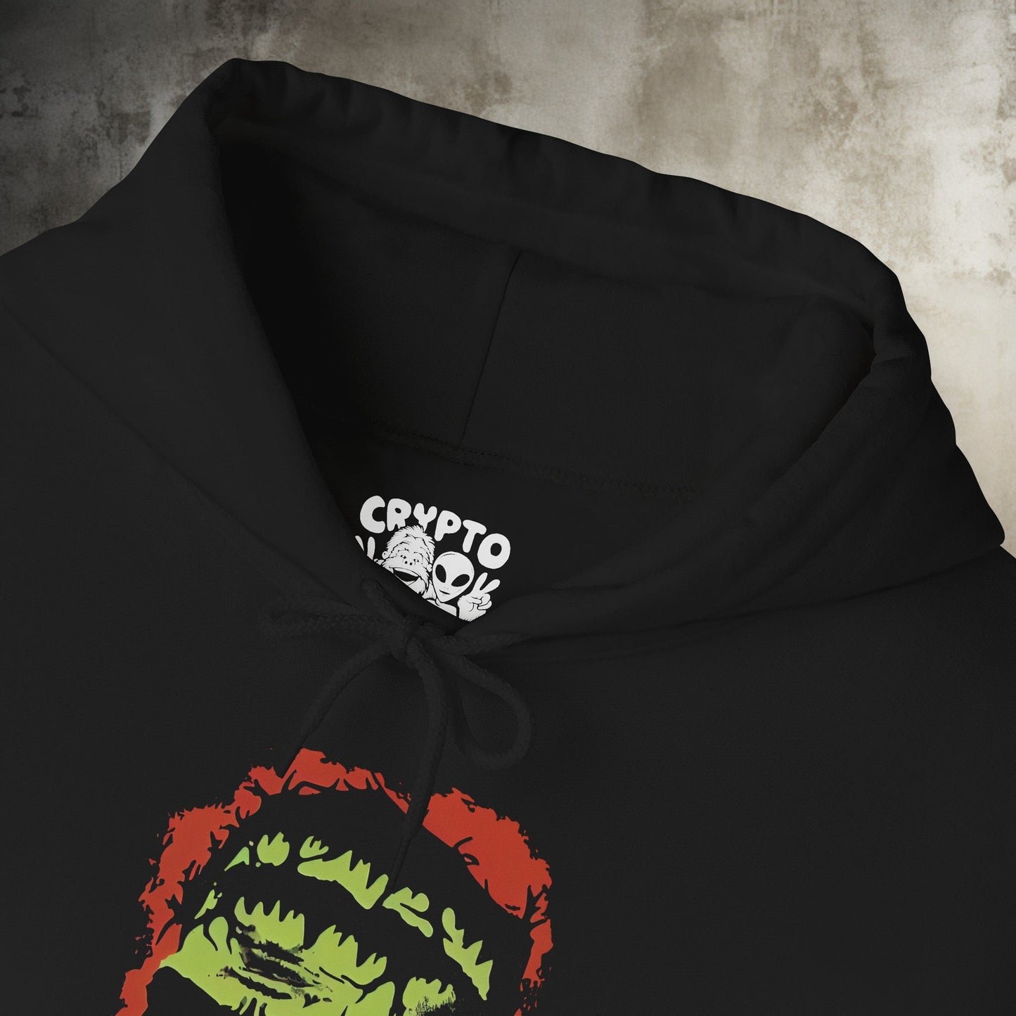 Hoodie - Frankenstein Monster Illustration | Hoodie | Hooded Sweatshirt from Crypto Zoo Tees