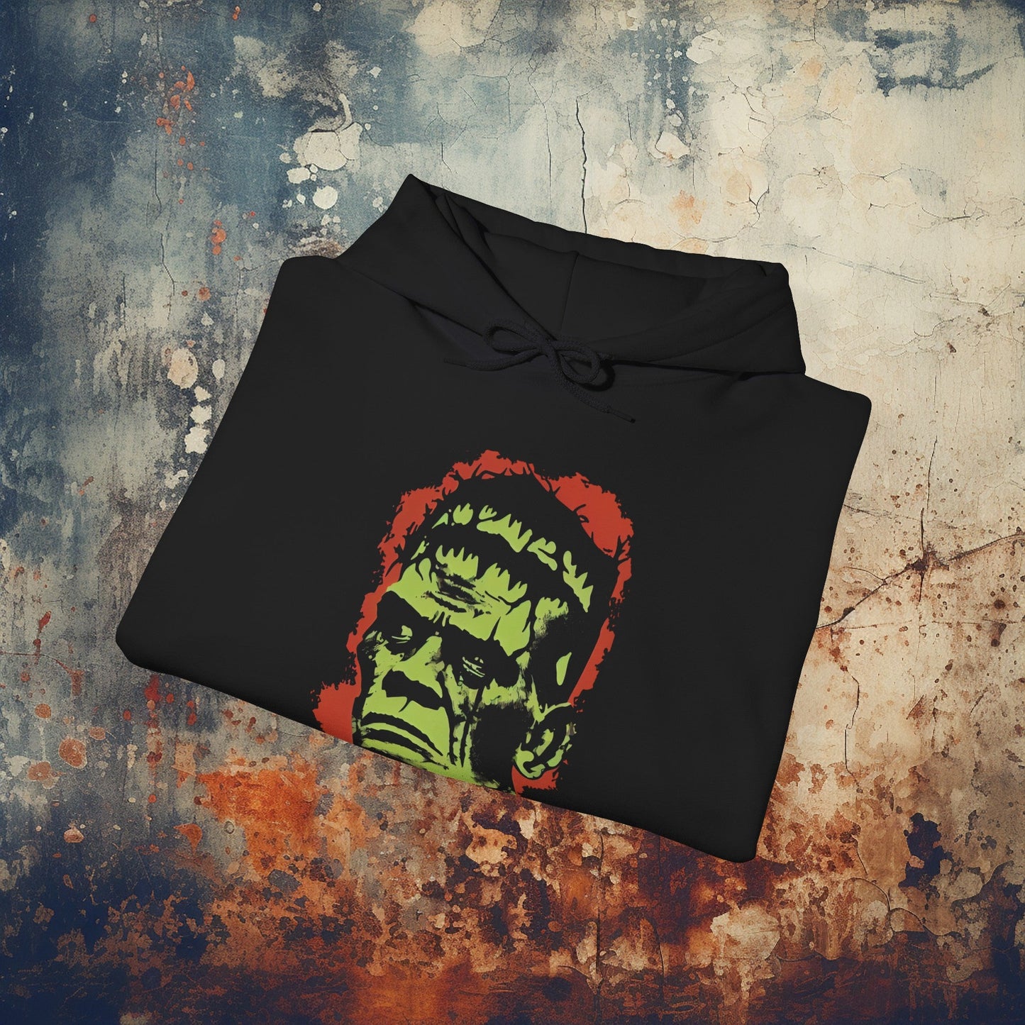 Hoodie - Frankenstein Monster Illustration | Hoodie | Hooded Sweatshirt from Crypto Zoo Tees