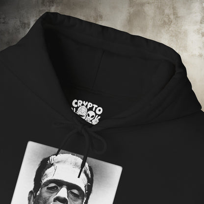 Hoodie - Frankenstein's Monster Boris Karloff | Hoodie | Hooded Sweatshirt from Crypto Zoo Tees