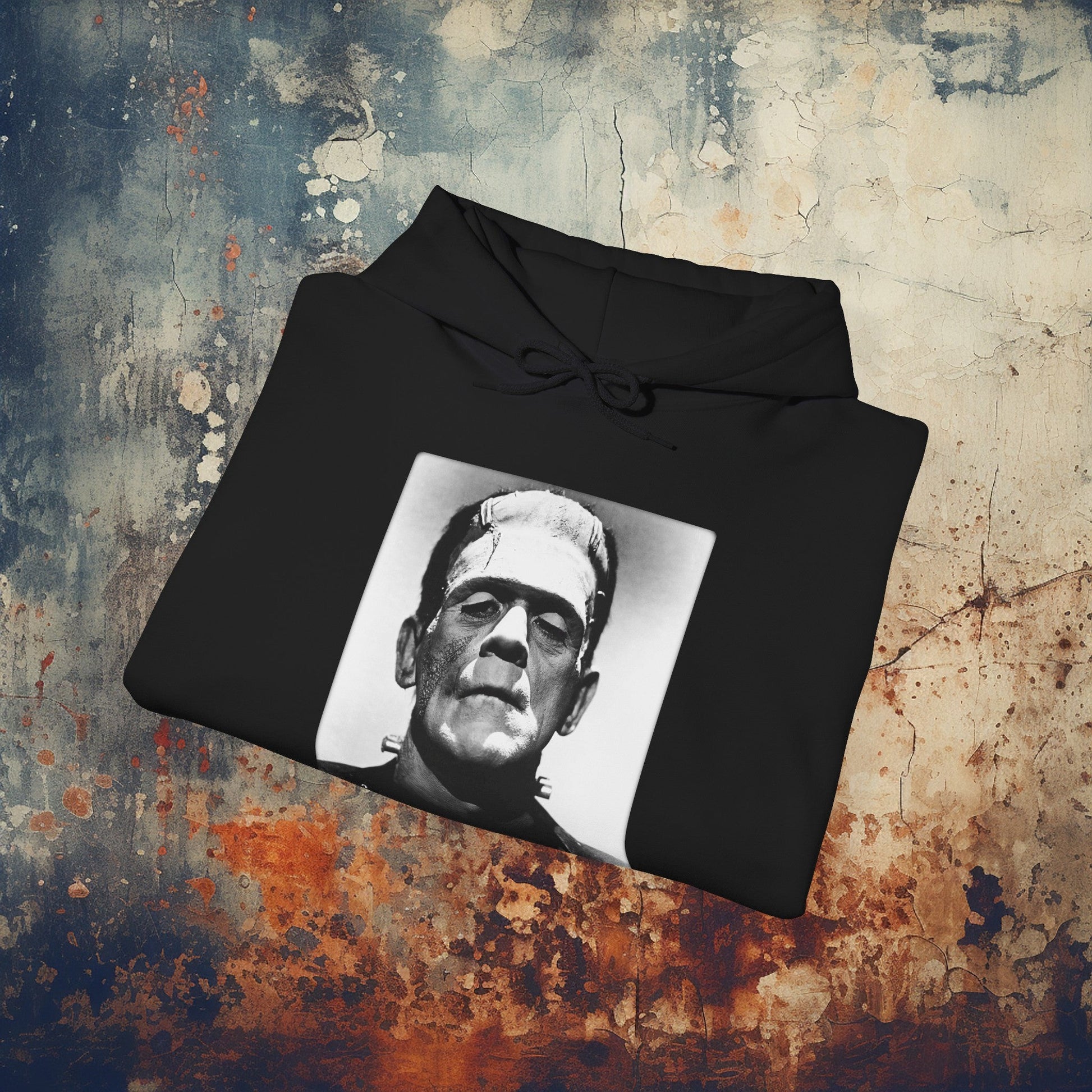 Hoodie - Frankenstein's Monster Boris Karloff | Hoodie | Hooded Sweatshirt from Crypto Zoo Tees