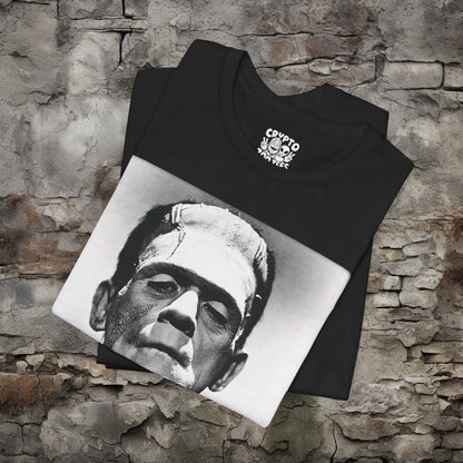 T-Shirt - Frankenstein's Monster Boris Karloff | Horror | Movies and TV | Bella + Canvas Unisex T-shirt from Crypto Zoo Tees