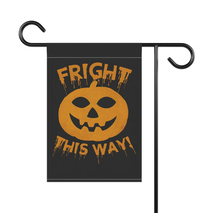 Home Decor - FRIGHT THIS WAY Garden & House Banner Flag from Crypto Zoo Tees