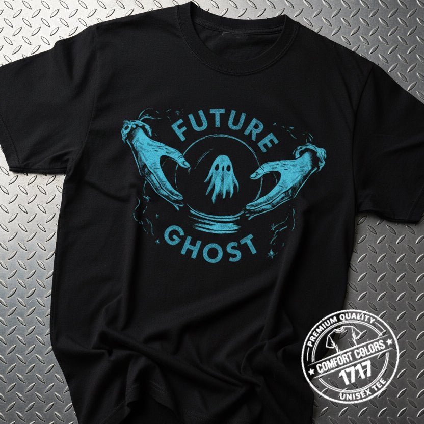 T-Shirt - Future Ghost | Unisex Heavy Vintage - Unisex Comfort Colors 1717 | Ghosts & Paranormal | Goth/Gothic from Crypto Zoo Tees