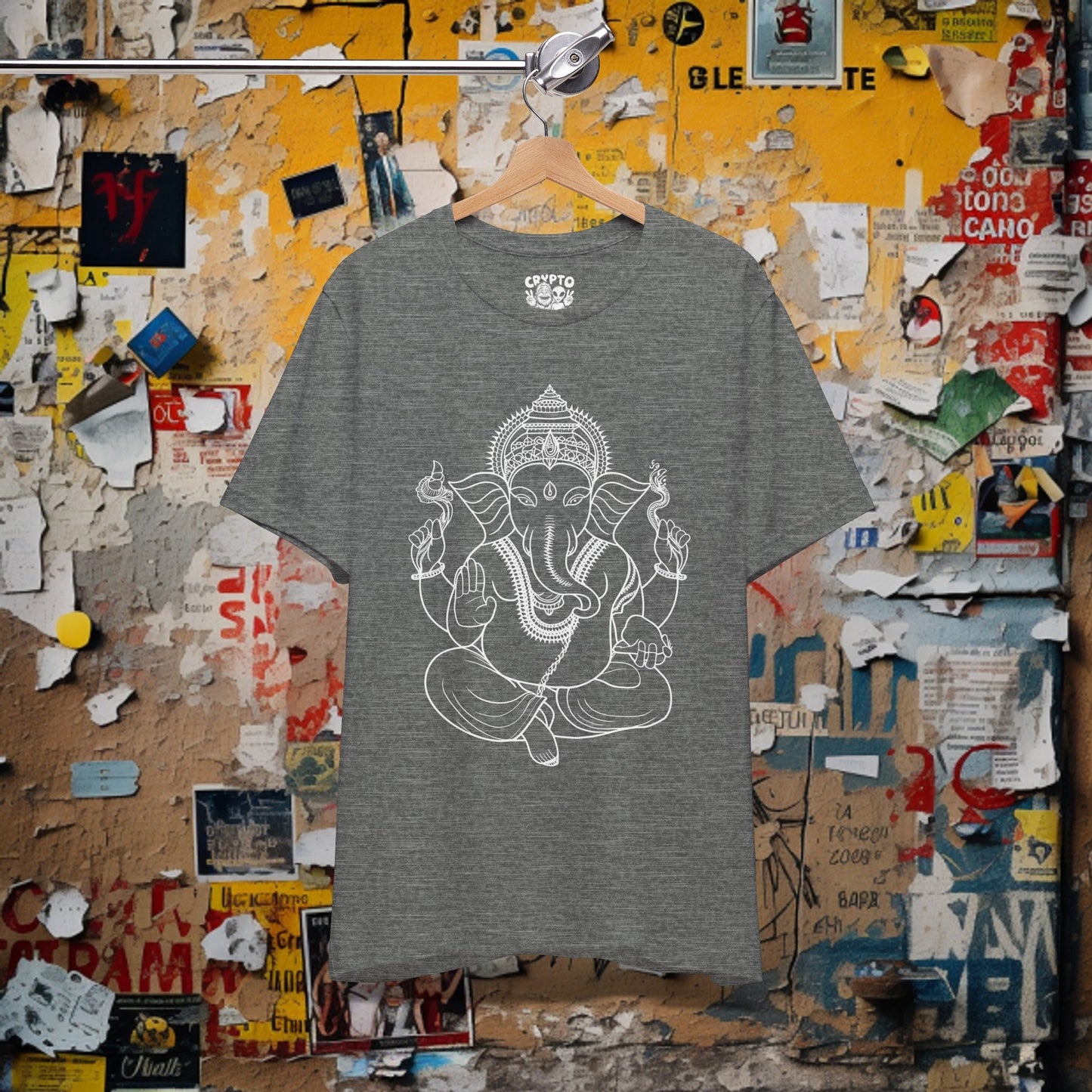 T-Shirt - Ganesha Tee | Bella + Canvas Unisex T-shirt from Crypto Zoo Tees