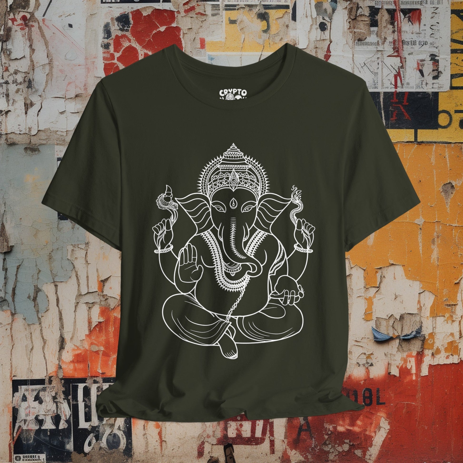 T-Shirt - Ganesha Tee | Bella + Canvas Unisex T-shirt from Crypto Zoo Tees