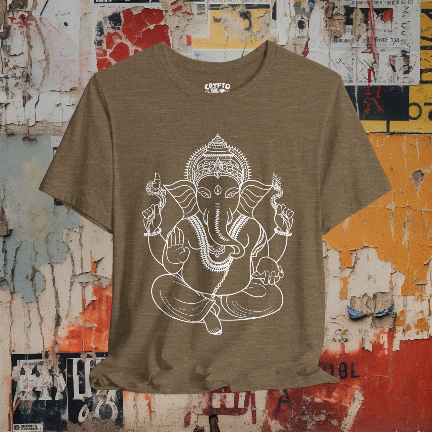 T-Shirt - Ganesha Tee | Bella + Canvas Unisex T-shirt from Crypto Zoo Tees