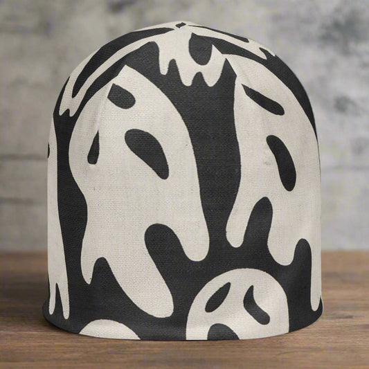  - Ghost All - Over Print Beanie | Double - Layered, Soft & Stylish, Perfect for Chilly Days from Crypto Zoo Tees