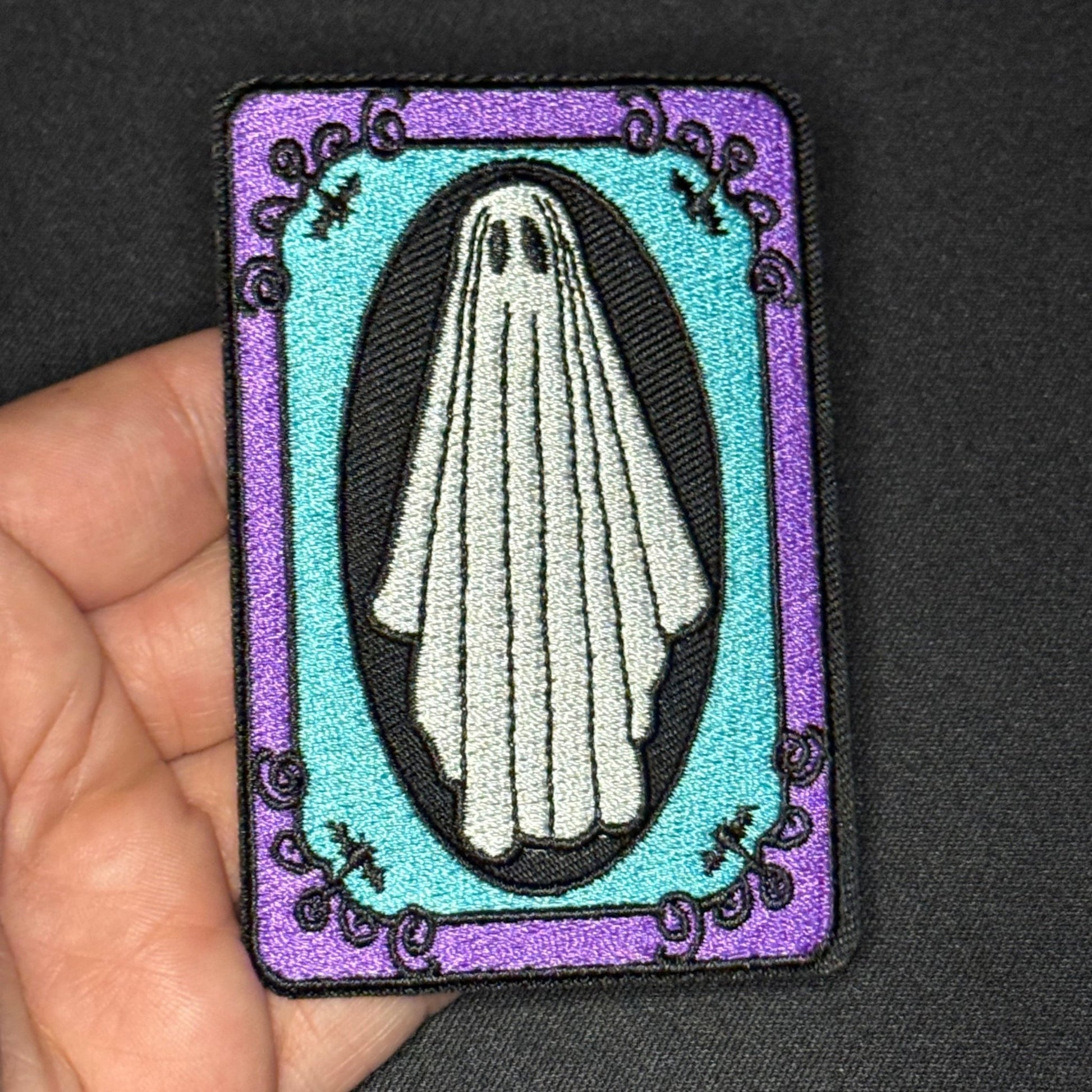  - Ghost Frame Patch | Ghosts & Paranormal, Halloween | Patch from Crypto Zoo Tees
