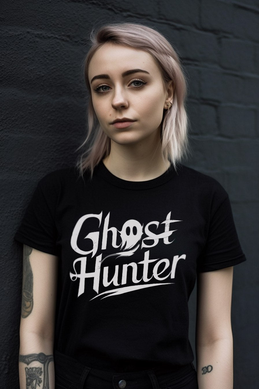 T-Shirt - Ghost Hunter - Paranormal Investigator - Spooky Adventures - Soft Cotton Unisex T-shirtGHOST HUNTER from Crypto Zoo Tees