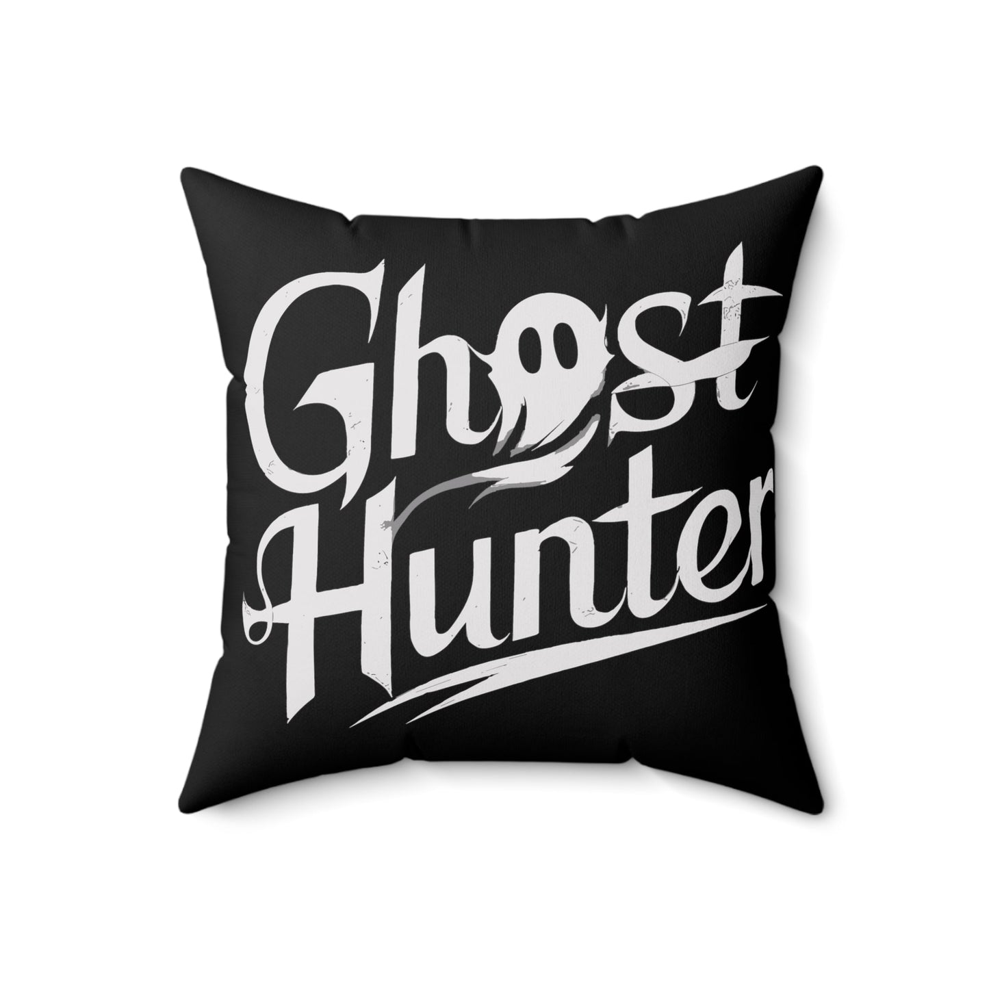 Home Decor - Ghost Hunter - Paranormal Investigator - Square Throw Pillow - Mysterious Design, 2-Sided, Adventure Decor, Eerie Style from Crypto Zoo Tees