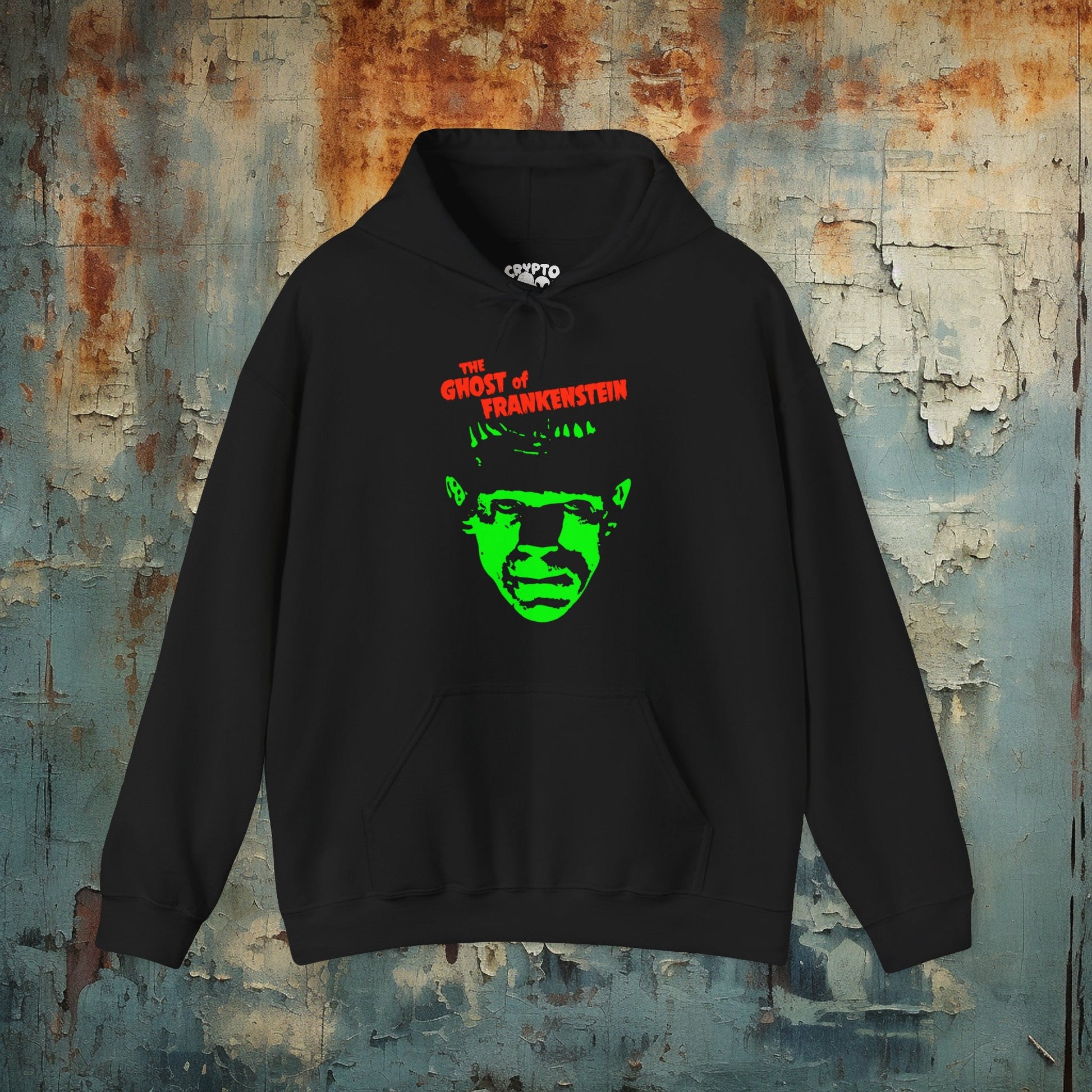 Hoodie - Ghost of Frankenstein | Hoodie | Hooded Sweatshirt from Crypto Zoo Tees