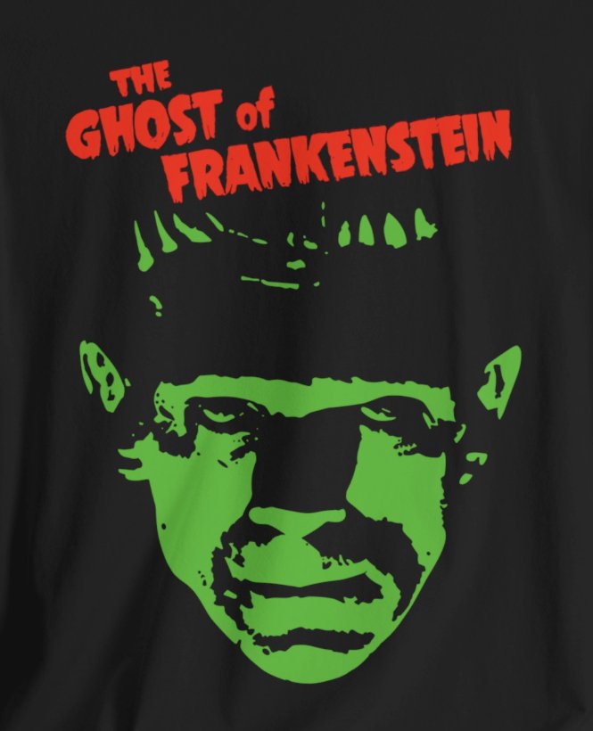 T - Shirt - Ghost of Frankenstein | Horror | Movies and TV | Bella + Canvas Unisex T - shirt from Crypto Zoo Tees