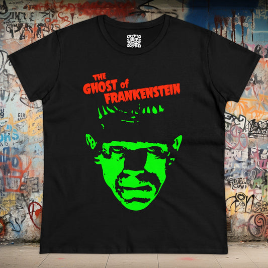 T-Shirt - Ghost of Frankenstein | Women's T-Shirt | Cotton Tee | Ladies Tee from Crypto Zoo Tees