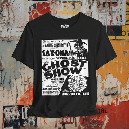 T-Shirt - Ghost Spook Show Spiritualism Poster Tee | Bella + Canvas Unisex T-shirt from Crypto Zoo Tees