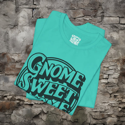 T-Shirt - Gnome Sweet Gnome Funny Tee | Bella + Canvas Unisex T-shirt from Crypto Zoo Tees