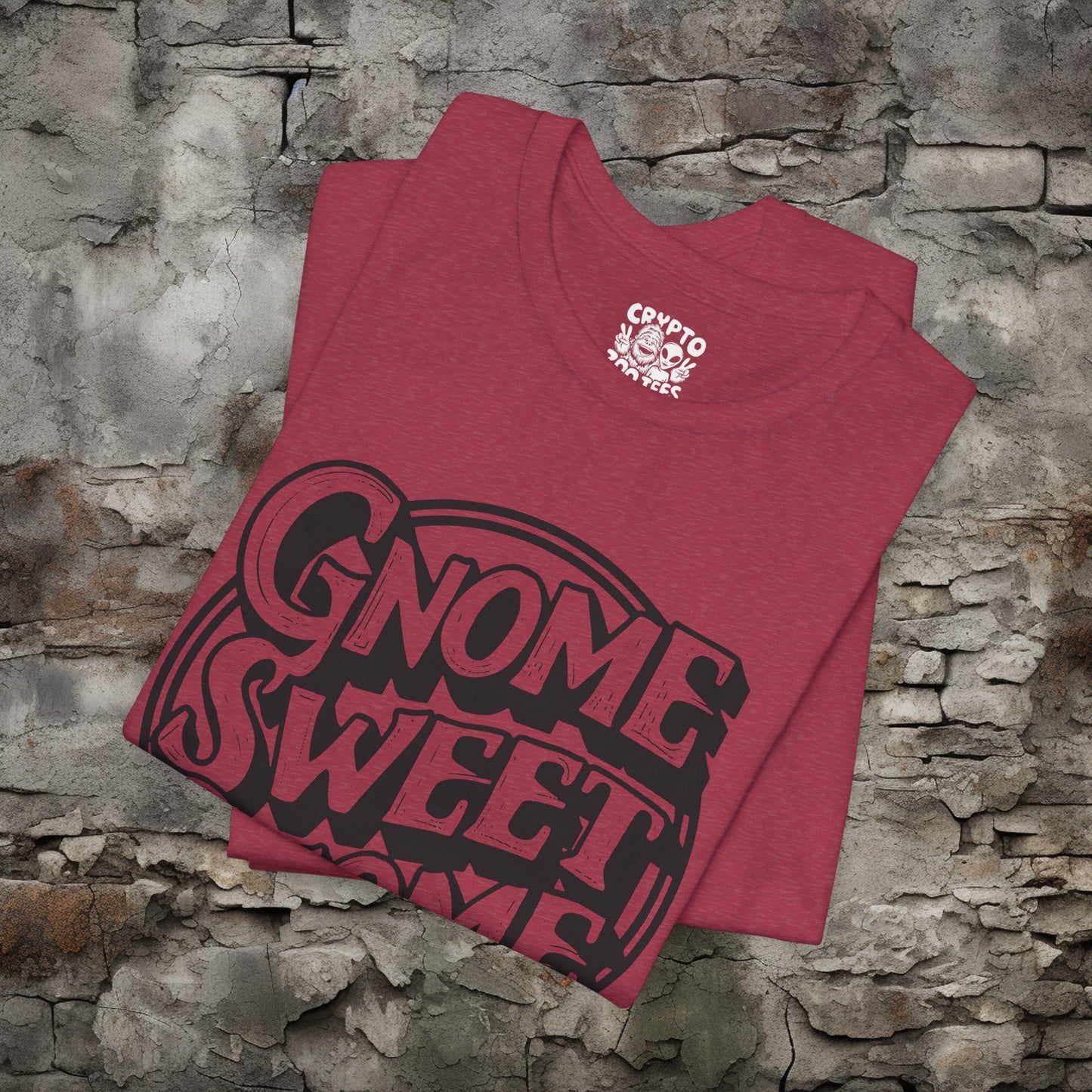 T-Shirt - Gnome Sweet Gnome Funny Tee | Bella + Canvas Unisex T-shirt from Crypto Zoo Tees